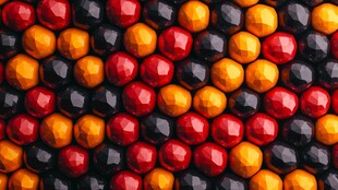 多彩立体圆珠图案纹理