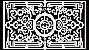 中式传统镂空花纹图案