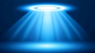 蓝色舞台聚光灯背景图