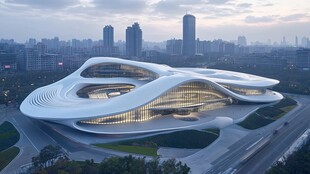 现代奇幻建筑闪耀城市天际