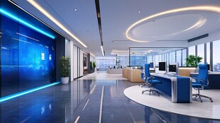 科技感现代化办公空间