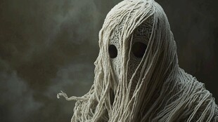 神秘裹纱幽灵形象