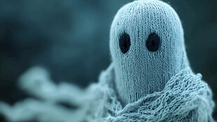 针织幽灵玩偶 神秘氛围