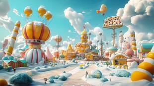 梦幻糖果主题童话乐园