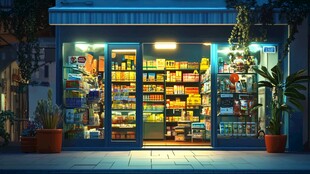 深夜便利店的温馨灯火