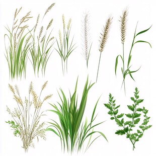 多样草本植物集合展示