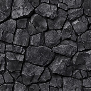 黑色石块拼接纹理背景图