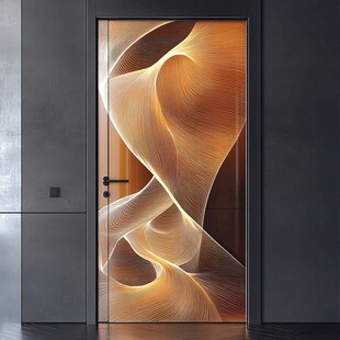 现代艺术玻璃门 独特设计