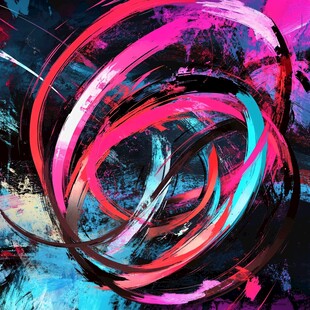 炫彩动感抽象线条艺术图案