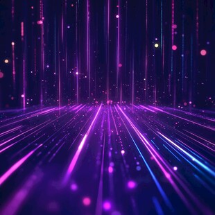 梦幻紫色光线科技感背景