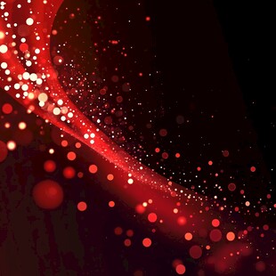 红色炫彩光斑梦幻背景图
