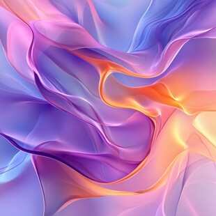 梦幻炫彩流动抽象背景图