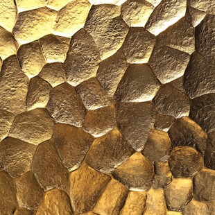 金色不规则纹理墙面装饰