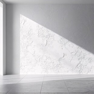 简约空房间内的光影效果