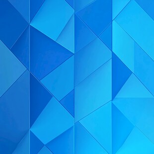 蓝色几何拼接立体背景图