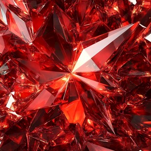 璀璨红水晶 闪耀视觉盛宴