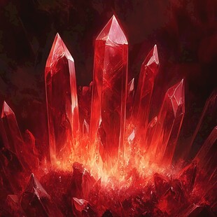炽热红水晶的奇幻绽放