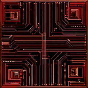 科技风电路板图案设计