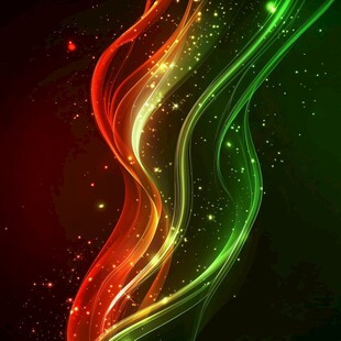 炫彩光带闪烁背景图