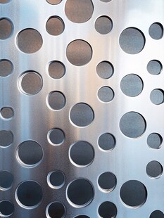 金属圆孔穿孔板纹理