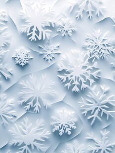 立体雪花背景纹理图案