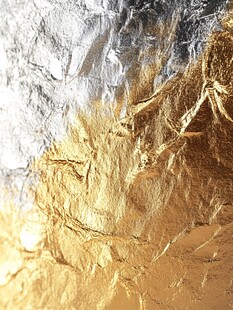 金银箔纹理特写