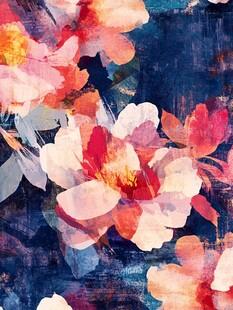 水彩花卉图案