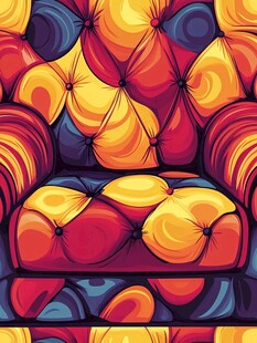 多彩复古风格的奢华沙发