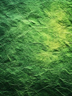 绿色褶皱纸张纹理背景