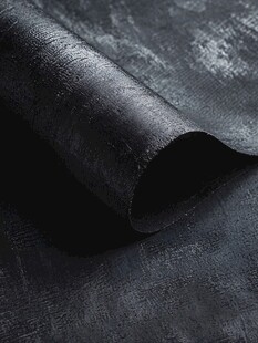 黑色皮革纹理材料特写