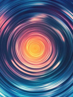 炫彩旋转波纹抽象背景图