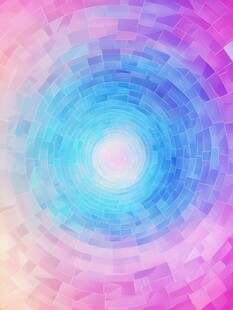 梦幻渐变圆形马赛克背景