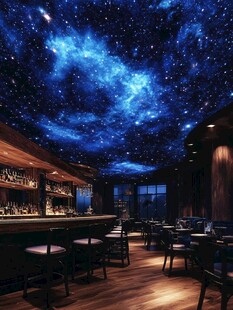 星空主题酒吧梦幻场景