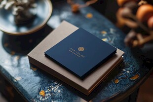 精致礼盒摆于古风桌案