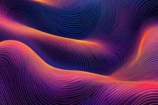 炫彩波浪抽象背景图案