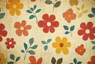 复古花卉图案背景