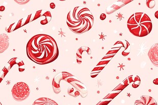 缤纷糖果图案 甜蜜梦幻风