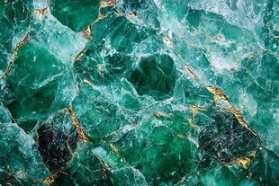 祖母绿纹理的精美宝石图案