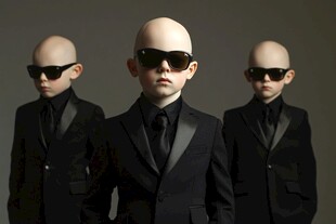 酷帅光头小绅士三人组