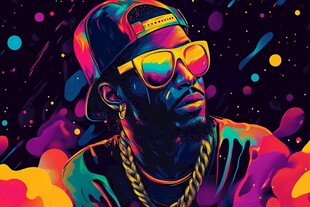 潮流嘻哈风男子酷炫形象