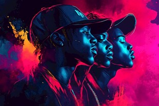 嘻哈三人组的炫彩瞬间