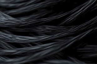 黑色丝线特写