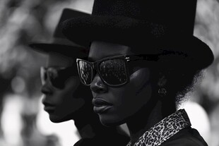 时尚黑人女性的潮流风采