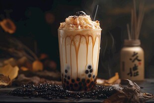 浓郁珍珠奶茶 甜蜜诱惑