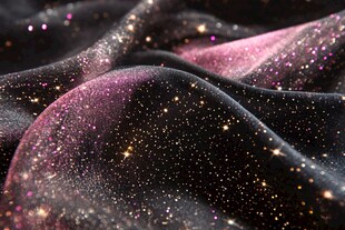 梦幻星空质感闪烁织物