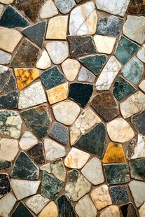 多彩碎石拼贴地面纹理
