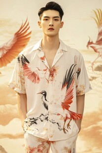 中式印花男装 尽显东方韵味