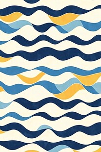 波浪形多彩几何图案背景