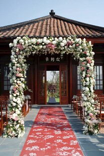 中式浪漫户外婚礼仪式场地