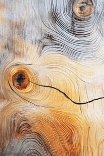 木纹艺术 独特树结与纹理